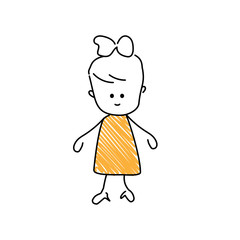 Character with girl emoji emoji