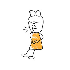 Character with laughing emoji