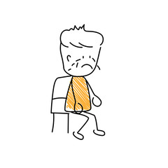 Character with sad 1 emoji