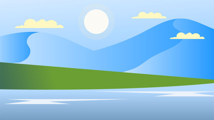 Obraz premium Tropical Landscape Background
