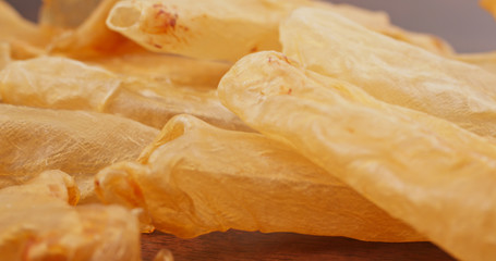 Dried fish maw close up