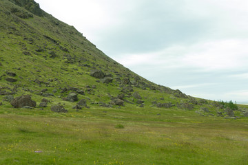 Fototapeta na wymiar colina verde