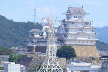 手柄山から見た姫路城