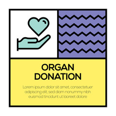 ORGAN DONATION ICON CONCEPT