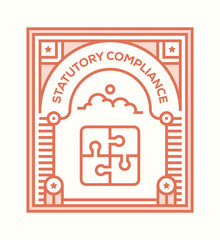 STATUTORY COMPLIANCE ICON CONCEPT