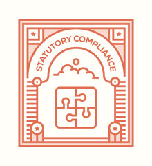 STATUTORY COMPLIANCE ICON CONCEPT