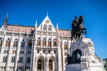Fototapeta na wymiar Budapest parliament building. Hungary. Sunny day