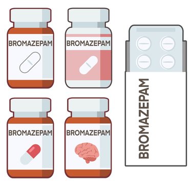 Bromazepam is an anxiolytic belonging to the benzodiazepine family 