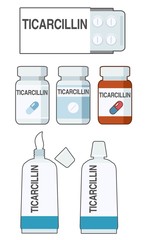 Ticarcillin is an antibiotic used to prevent and treat a number of bacterial infections