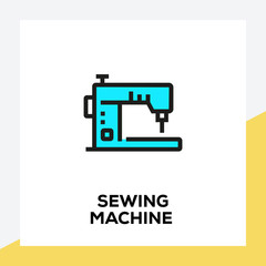 SEWING MACHINE LINE ICON SET