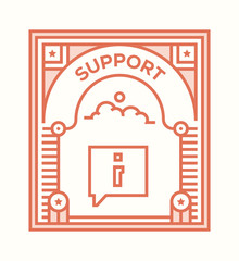 SUPPORT ICON CONCEPT