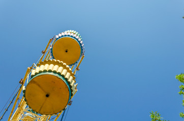 Broken Ferris wheel.