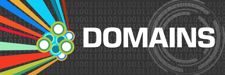 Domains Dark Colorful Element Binary Horizontal 