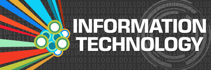 Information Technology Dark Colorful Element Binary Horizontal 