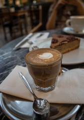 cup of coffee on a table