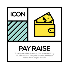 PAY RAISE ICON CONCEPT