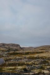 hills, severe, edge, polar region, valley, beauty, autumn, northern autumn, mountains, expanses, landscape, lakes, travel, sky, sun, nature, edge of the earth, sea, ocean, adventure, peak, clouds, fog