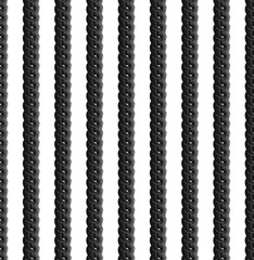 Hand painted seamless pattern with black chains or knitting on the white background. Good for modern wrapping, package, fabric, textile and more.