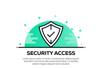 SECURITY ACCESS ICON CONCEPT