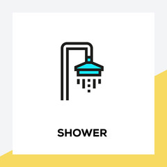 SHOWER LINE ICON SET