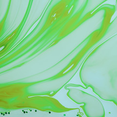 Green fluid layers abstract design
