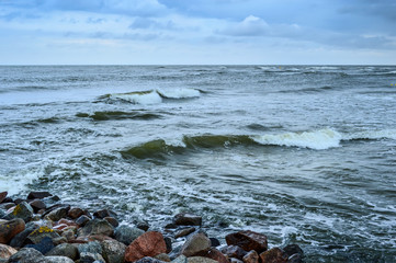 Baltic Sea coastline in Leba - Poland