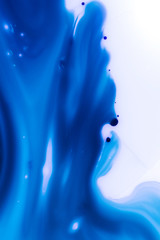 Blue liquid leaked slime abstract