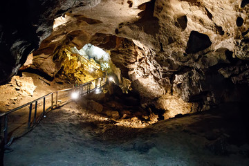 Natural Marble Arch cave underground, Fermanagh, Northern Ireland. Filming location for many films and series