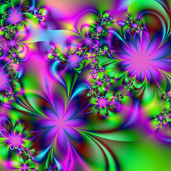 Fractal pattern. Abstract digital background generated on a computer.