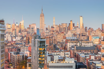 Fototapeta na wymiar New York City, USA midtown Manhattan skyline