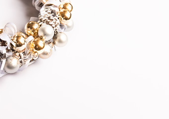 Christmas wreath background.