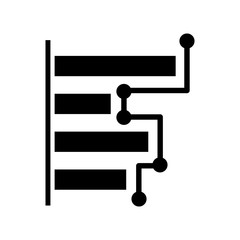 Chart icon vector design template