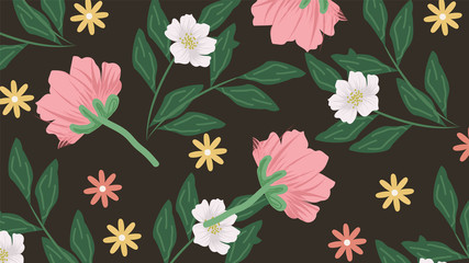 Beautiful Floral Pattern Background for Cards