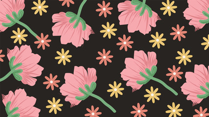 Beautiful Floral Pattern Background for Cards