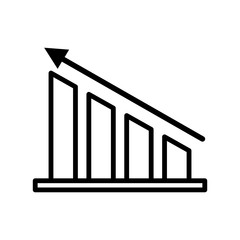 Chart icon vector design template