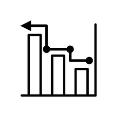 Chart icon vector design template