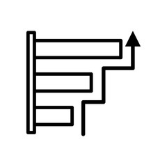 Chart icon vector design template