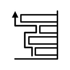 Chart icon vector design template