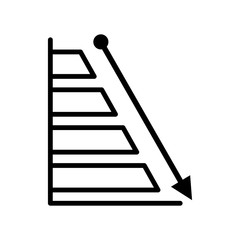 Chart icon vector design template