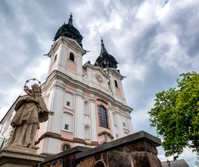 Fototapeta premium Famous Poestlingberg Basilica, church near Linz, Austria
