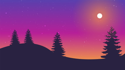 evening time, evening in desert, palm tree, dates, sea shore, sand, hills, mountains