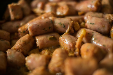 saucises meat cooking