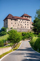 Fototapeta na wymiar View of the schattenburg castle in Feldkirch, Austria