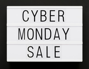 Cyber monday promotional message