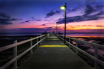 beautiful jetty sunrise