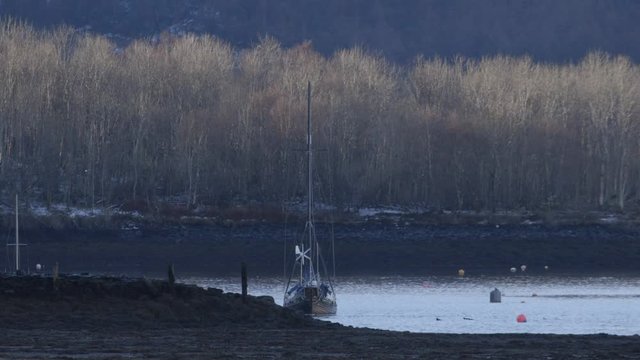 A boat on Loch Leven near Glencoe, Scotland