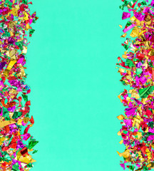 Party background confetti decoration mint paper texture