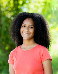 Beautiful afro teenager girl