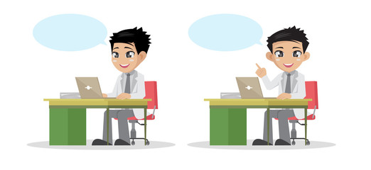 Doctor explains something.