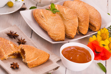 Florentines sweet puff pastries.